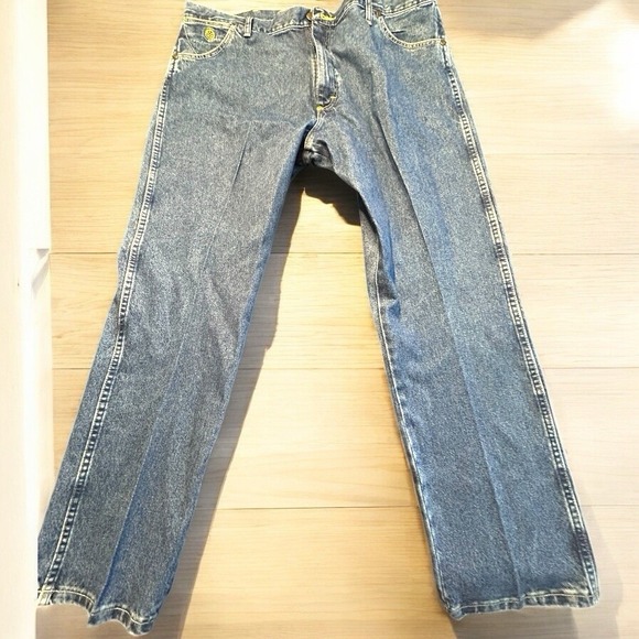 Wrangler George‎ Strait Cowboy Cut Jeans 42x31 Rare Upside-Down Tag Logo - Picture 1 of 8